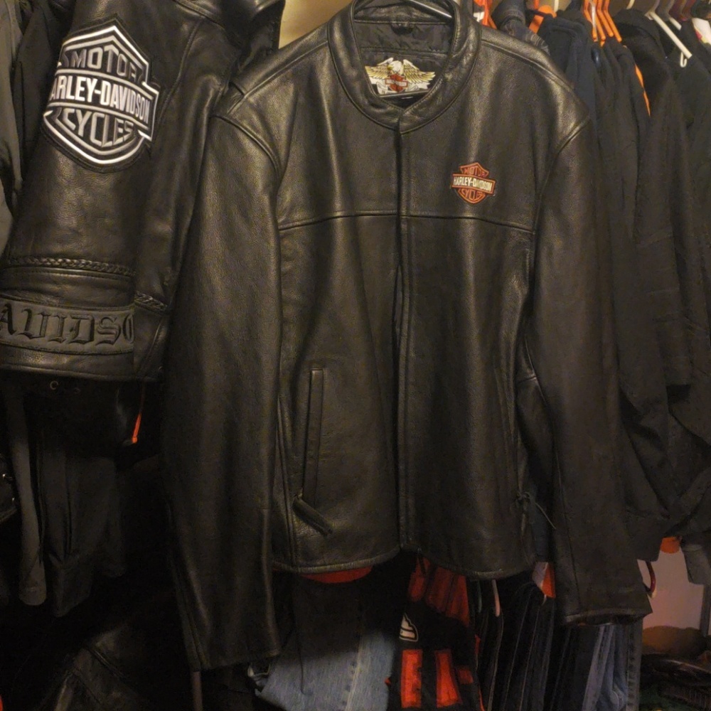 Harley-davidson  leather  jacket..